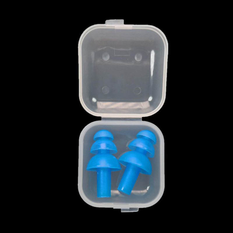 Factory wholesale swimming earplugs comfortable waterproof earplugs silicone children adult Christmas tree soundproof earplugs boxed