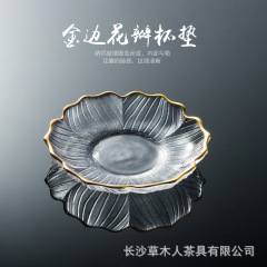 茶托 玻璃杯墊 日式耐熱玻璃杯墊 創意杯托隔熱墊子手工杯墊茶墊