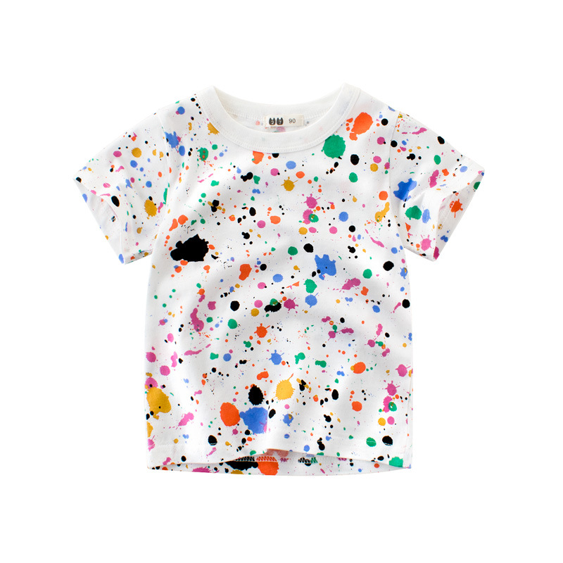 Estilo coreano ropa para niños verano bebé de manga corta Camiseta para niños camisa de media manga para niños ropa para niños al por mayor red