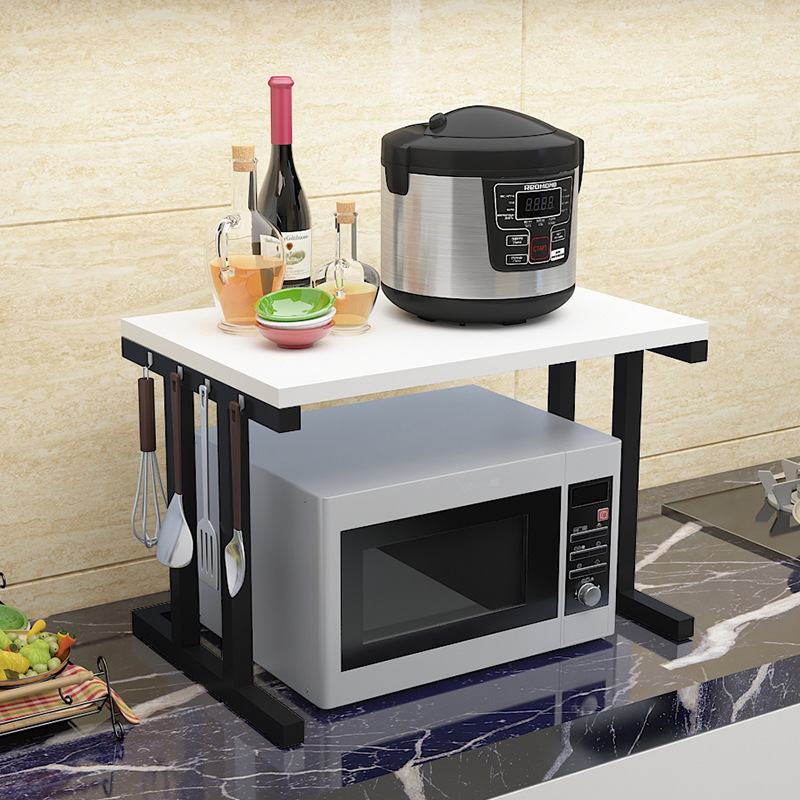 Venta al por mayor estante de almacenamiento de cocina estante de horno de microondas estante de almacenamiento simple de doble capa estante de almacenamiento de 2 capas estante simple de almacenamiento de horno
