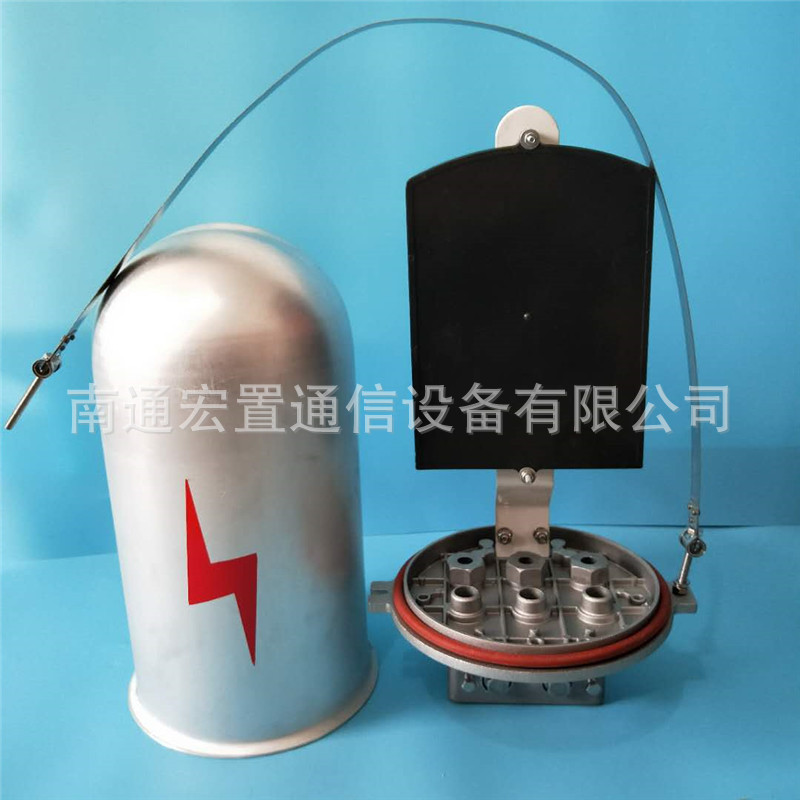 仙桃ADSS光缆塔用接头盒金具 24芯一进一出接续盒 安装示意图