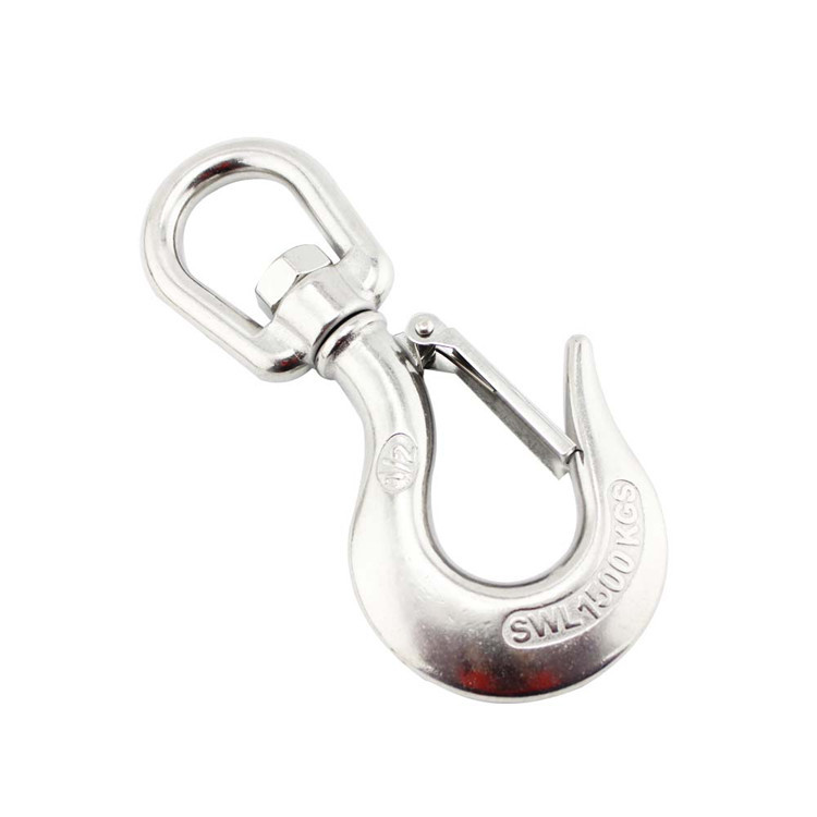 Stainless steel ring rotary cargo hook insurance universal hook…