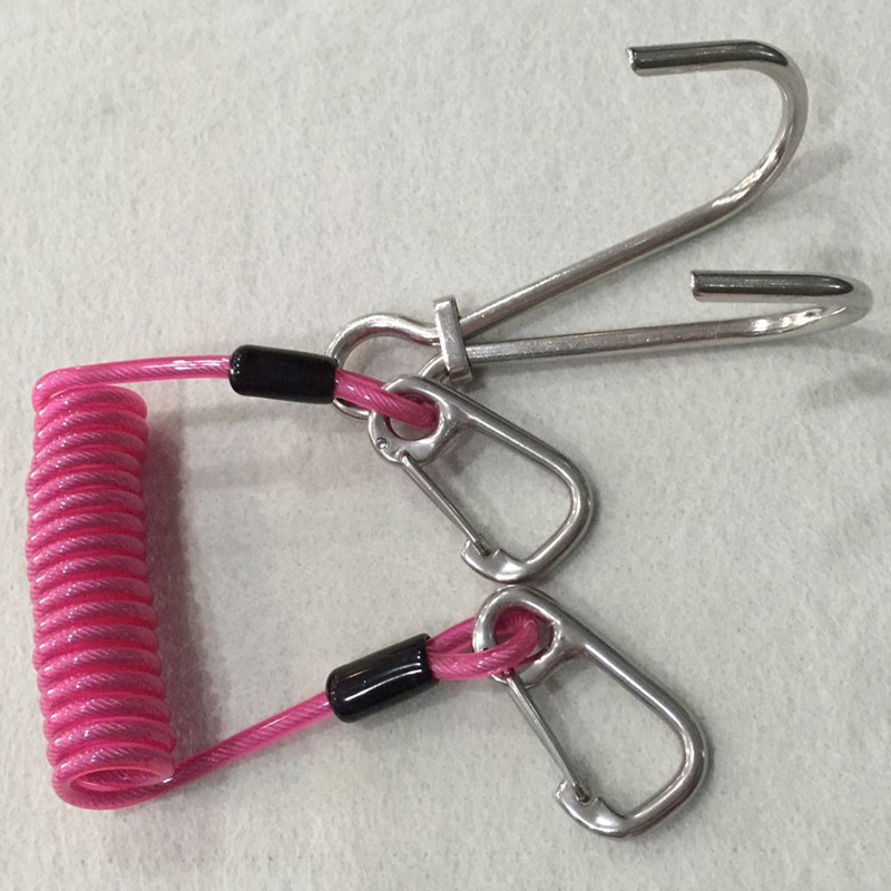 Fabricante directo de seguridad antirrobo de alambre de acero recubierto de color cuerda de resorte retráctil cuerda de alambre de acero perdido