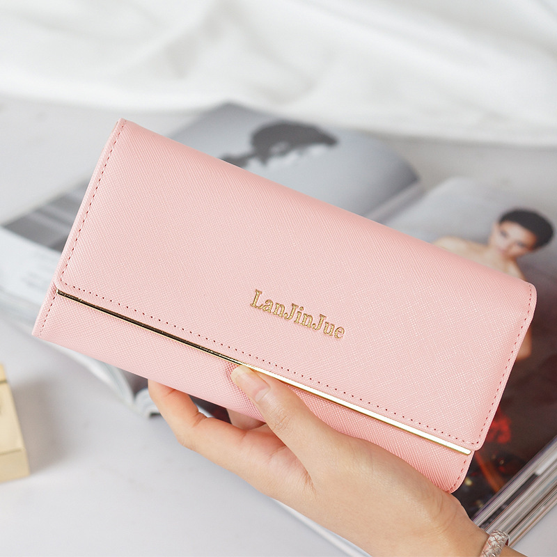 New ladies wallet long a generation of European and American multi card letters buckle clutch simple 30% wallet New ladies wallet long a generation of European and American multi card letters buckle clutch simple 30% wallet