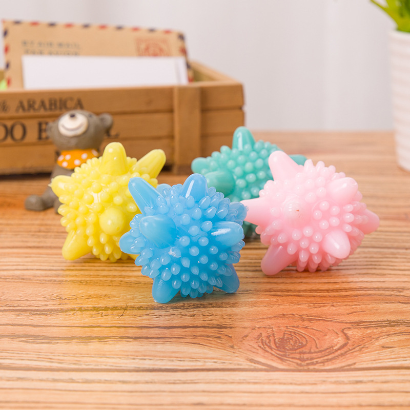 Bola de lavandería de descontaminación súper fuerte de silicona sólida máquina anti-bobinado bola de lavado mágica grande Bola de limpieza de protección ambiental