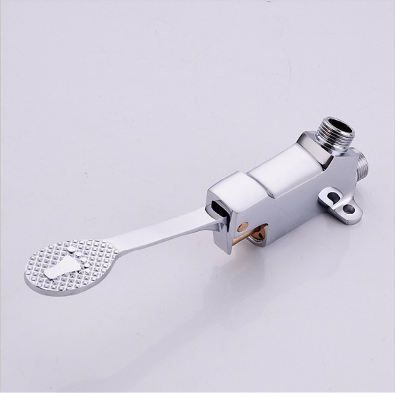 Fábrica al por mayor de cocina cuenca vegetal pedal de la válvula de salida del pedal del pie del grifo sin contacto solo grifo frío