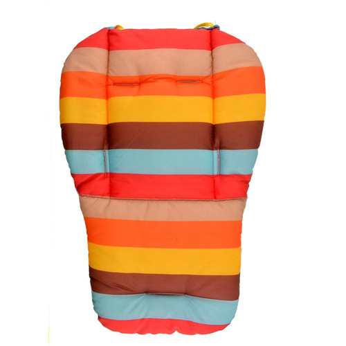 Baby car seat cotton cushion rainbow thickened model child safety seat baby dining chair seat cushion stroller seat accessories