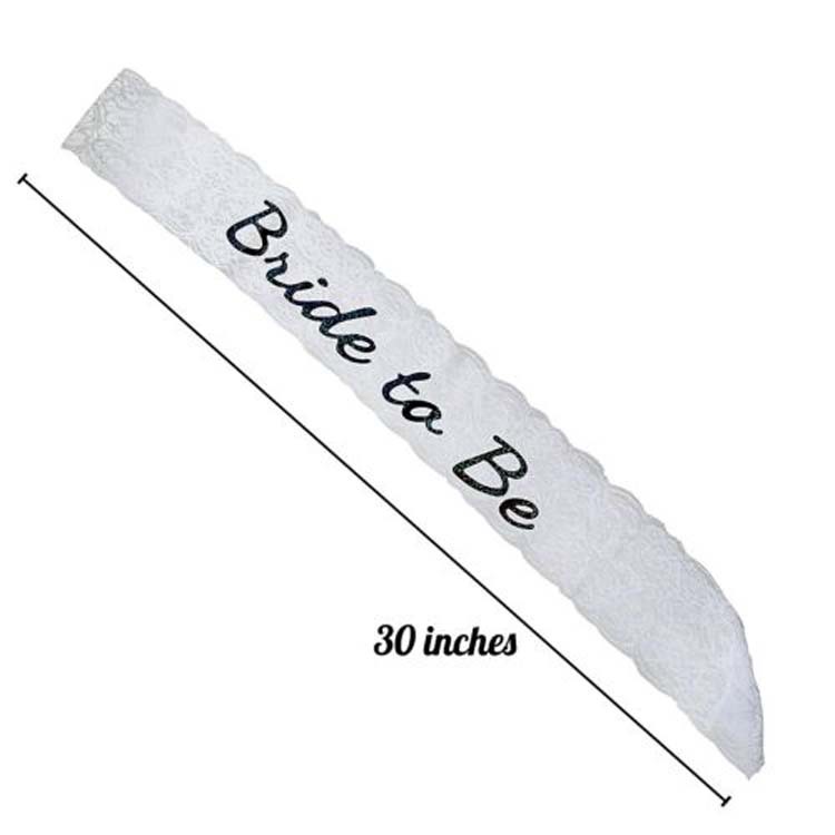 Velo nupcial Novia a ser correa de hombro de encaje cinturón ceremonial de dos piezas traje de fiesta individual