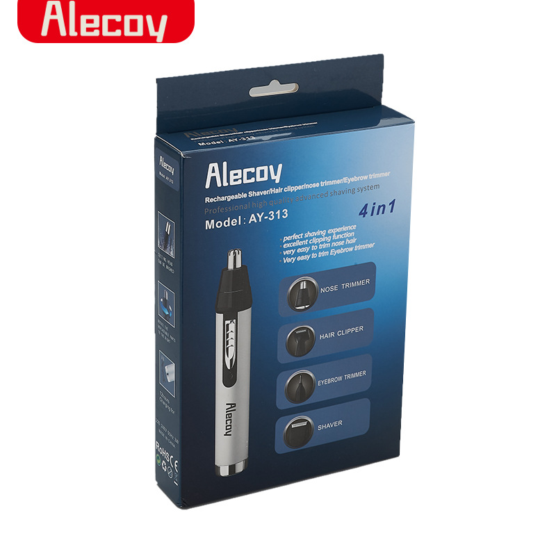 Suministro transfronterizo multifuncional eléctrico nariz pelo trimmer recargable nariz pelo afeitadora oído ceja cuatro en un traje