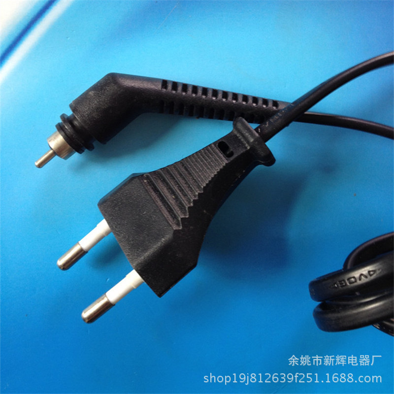 厂家批发欧规电源线 欧规插 AC电源线 理发器专用插头线