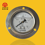 不锈钢压力表全钢耐震充油抗振轴向带前边表YBN60ZT 1.6MPa厂销