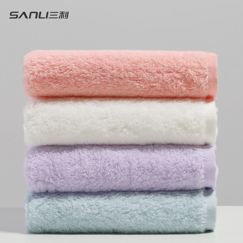 Sanli Towel Pure Cotton Towel 50S Long-Staple Cotton Hair-Free Couple's Face Wash Towel Gift Adult Face Wash Towel Sanli Towel Pure Cotton Towel 50S Long-Staple Cotton Hair-Free Couple's Face Wash Towel Gift Adult Face Wash Towel