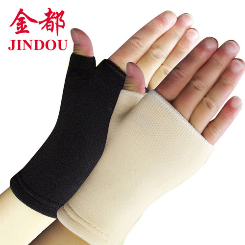 Knitting wholesale cycling gloves sports protective gear fitness gloves sweat-absorbent anti-slip wear-resistant breathable protective wristband for men and women