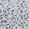 Acrylic beads with letters, wholesale, 4×7mm, English letters