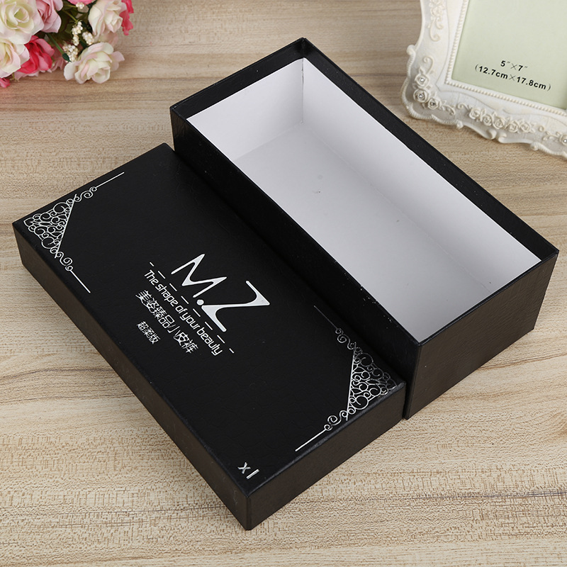 厂家批发天地盖皮裤包装盒 鳄鱼纹特种纸包装盒长方形 可加印LOGO