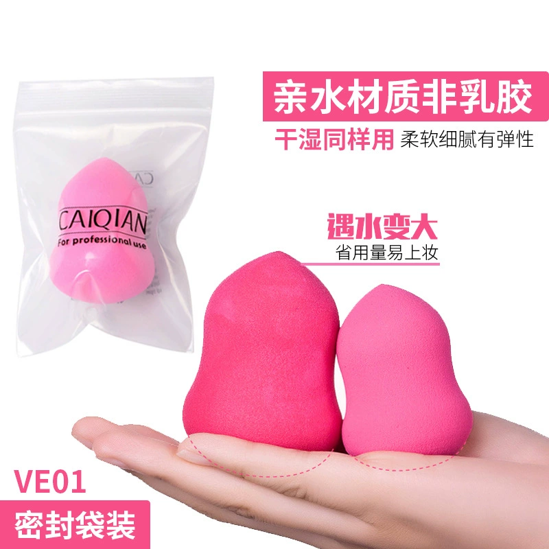 Cotton pads water based drop-shaped, cosmetic sponge