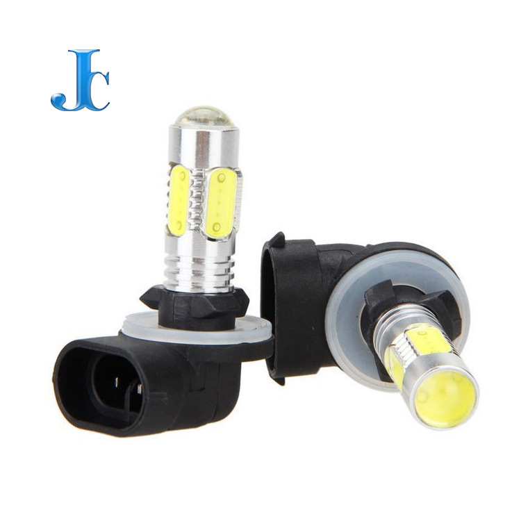 Car bright led fog lamp 881 880 H27W 7.5wcob lamp bead led front fog lamp high power lens
