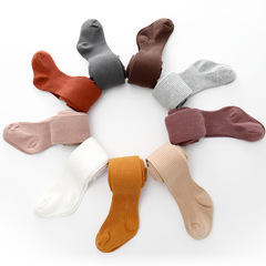 糖果色兒童連褲襪春夏棉質寶寶連褲襪嬰兒打底褲 男女純色打底褲