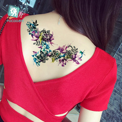 Cross-border flowers? Colorful waterproof tattoo stickers. Sexy clavicle and chest scar-covering tattoo stickers.