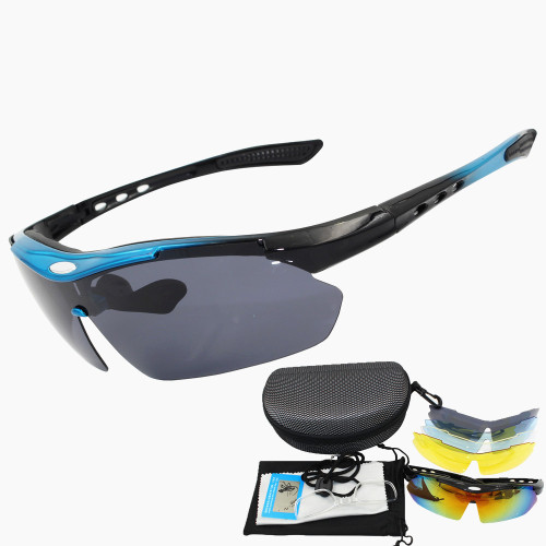 0089 HD Polarized Cycling Glasses Sports Goggles Cycling Goggles Sunglasses Foreign Trade AliExpress 5 Lenses