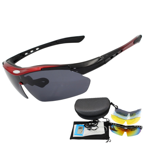 0089 HD Polarized Cycling Glasses Sports Goggles Cycling Goggles Sunglasses Foreign Trade AliExpress 5 Lenses