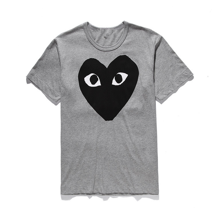 Heyplay Japanese Style Trendy Brand T-Shirt Peach Heart Pure Cotton Round Neck Short-Sleeved Men's and Women's Clothing Black Big Black Heart Heart Couple Style Heyplay Japanese Style Trendy Brand T-Shirt Peach Heart Pure Cotton Round Neck Short-Sleeved Men's and Women's Clothing Black Big Black Heart Heart Couple Style