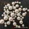 Factory direct selling non -perforated high -brightly imitation pearl rice color 8mm 10mm Korean pearl Chimei brand ABS material