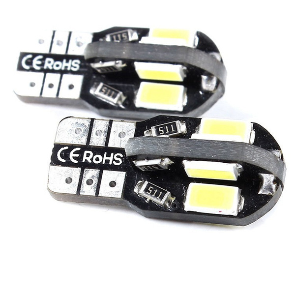 Car Light Bulb T10 Canbus 5630 8Smd Width Indicator Light License Plate Light Car Led Small Light Bulb Multi-Color