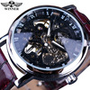 winner Men's mechanical retro mechanical watch for leisure