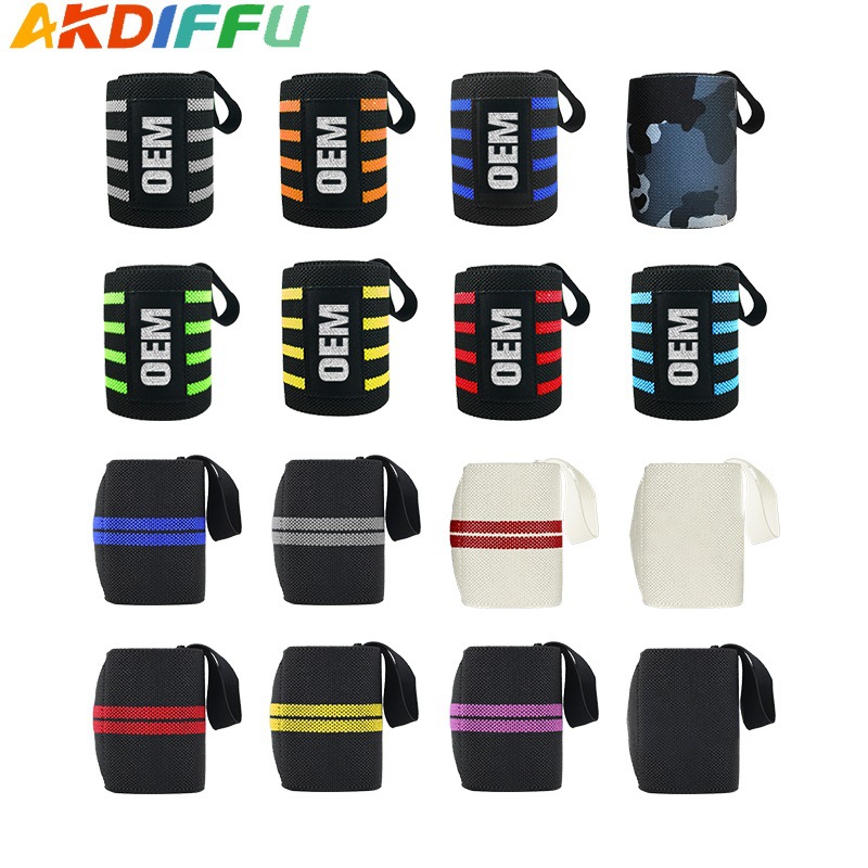 Winding pulsera nylon elástico levantamiento de pesas pulsera muñeca protección muñeca fitness bádminton deportes pulsera entrega de una pieza