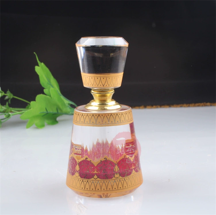 Высококачественный хрустальный флакон эфирного масла Флакон духов с арабской характеристикой Выпечка Цветок Ремесло Флакон духов Пустая бутылка с раздельным эфирным маслом