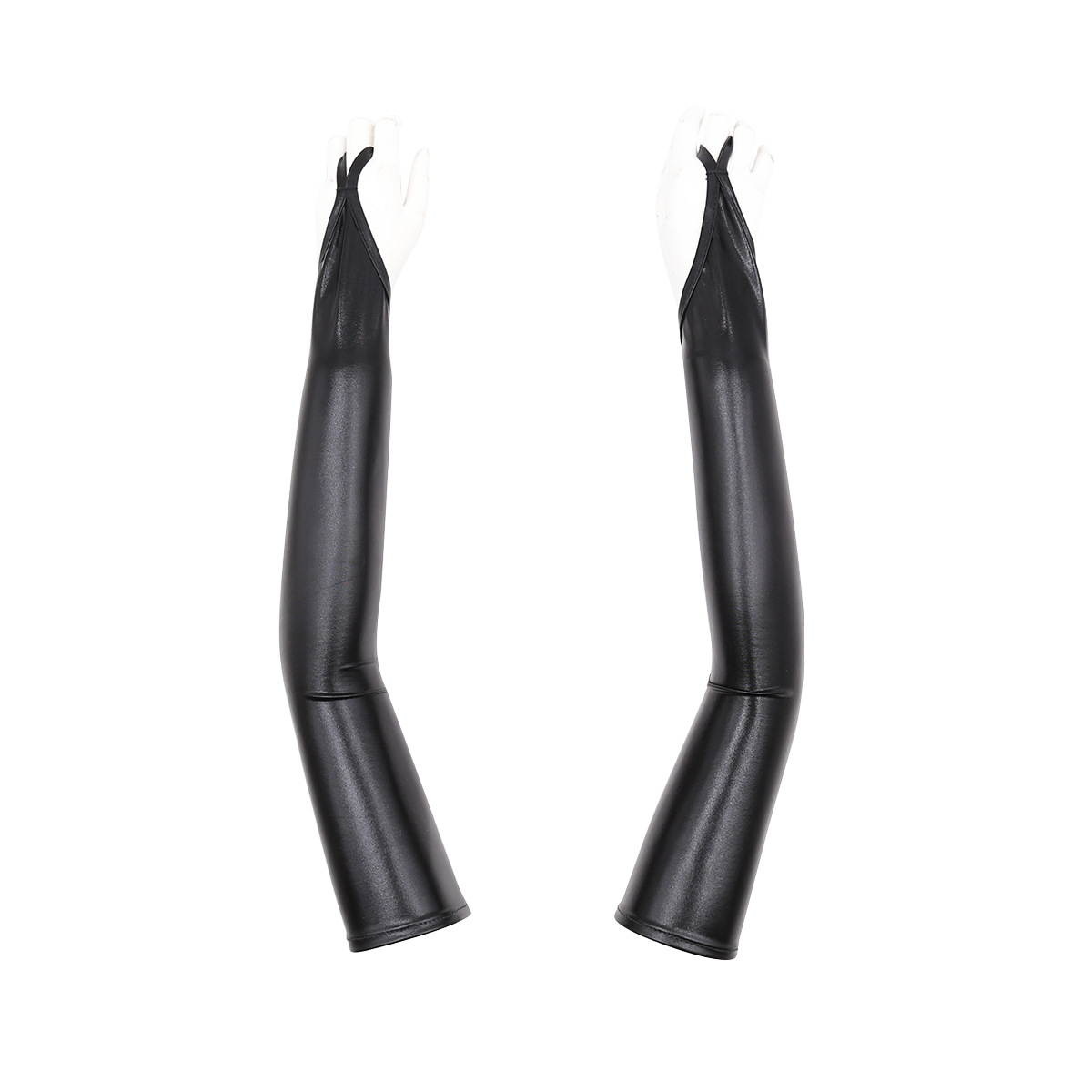 Tienda de fábrica juguetes sexuales juguetes alternativos sexy guantes de cuero de patente guantes adhesivos calcetines Accesorios de ropa interior de cuero de patente pu