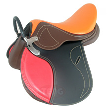 全套马术用具儿童综合马鞍14.5“训练扶手鞍德保矮马使用