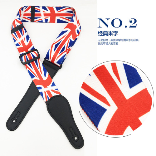 Guitar Accessories Folk Acoustic Guitar Straps Wholesale Electric Guitar Bass Straps Fashion Personalized Printed Straps