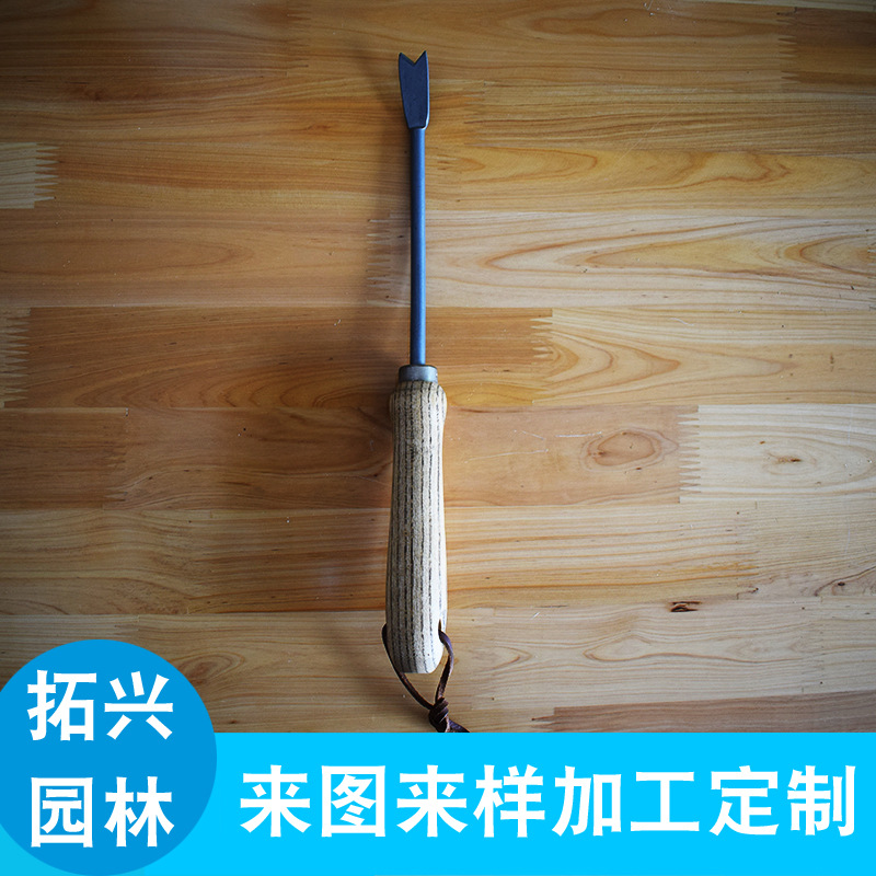 【拓兴园林】供应木柄银色喷漆单叉及各类园林工具厂家供应