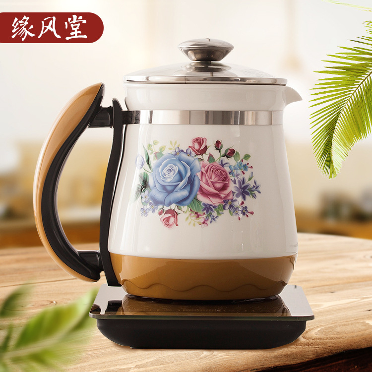 Multifunctional Jingdezhen Ceramic Kettle Reservation Constant Temperature Decoction Pot Boiling Teapot Touch Glass Panel Gift Hot Water