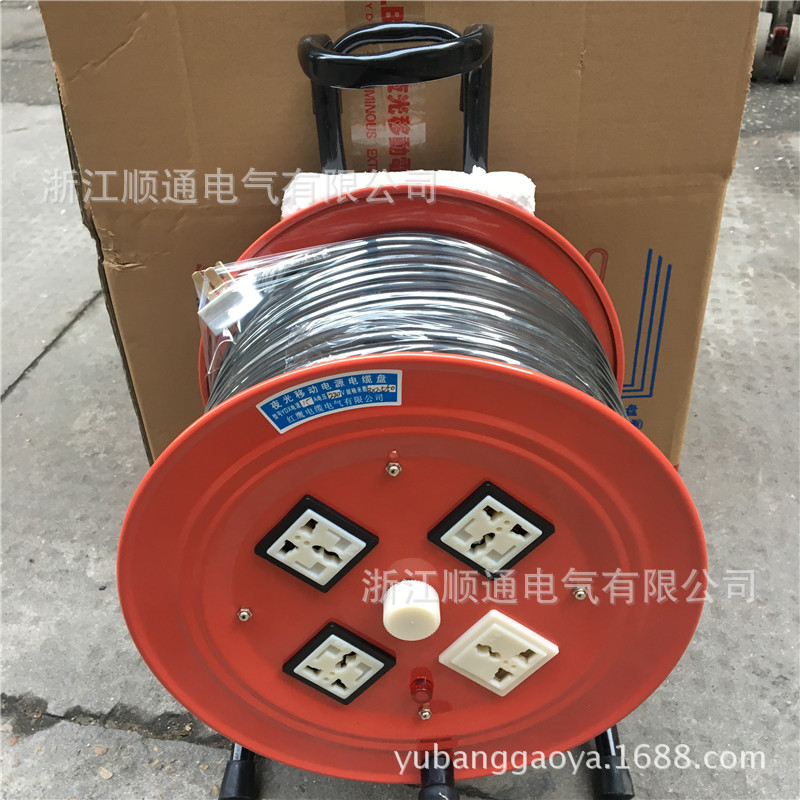 夜光移动电源线缆盘手提电缆盘线轴拖线盘YDX LBD-FSL LBG16A220V