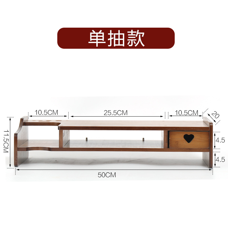 Venta Directa de fábrica monitor de la computadora elevada rack amor cajón ordenador soporte pantalla elevada teclado estante