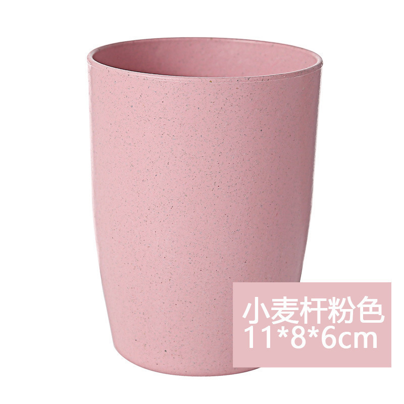 Personalidad creativa de paja de trigo engrosada taza de cepillado de plástico taza de cepillo de dientes taza enjuague bucal protección del medio ambiente