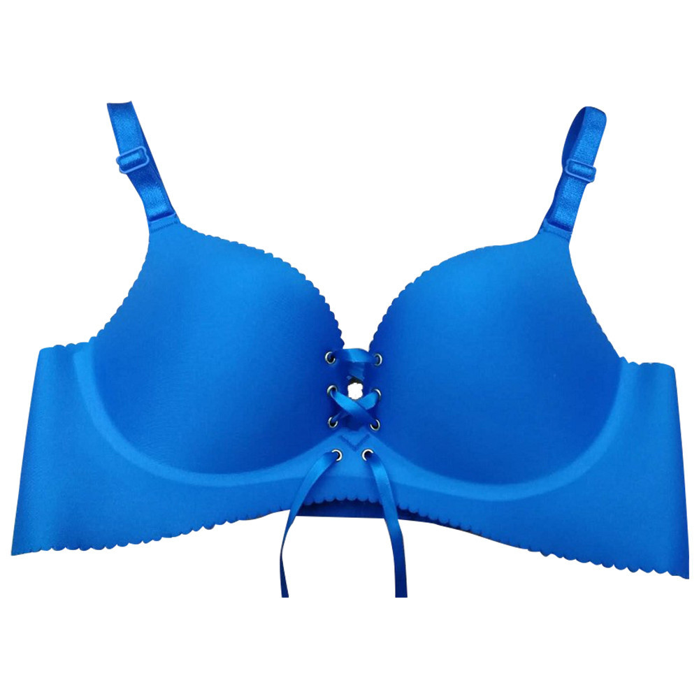 Copa panal sujetador transpirable brillante Correa pull B push up ajustable inalámbrico ropa interior de las mujeres sujetador traje