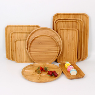 Производители поставляют бамбуковые лотки бамбуковая тарелка хлеб.