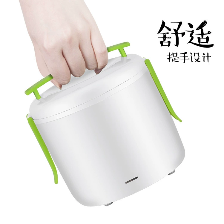 Коробка для завтрака большой емкости с изоляцией из нержавеющей стали круглая коробка для завтрака с рисом двухслойная электрическая коробка для завтрака 1.2L 1.5L 2.0L