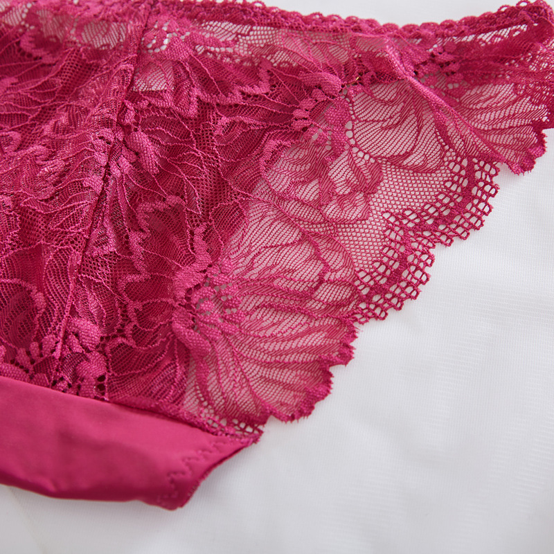 Xuan mengqi nueva seda de hielo sin costuras ropa interior las mujeres cintura baja sexy encaje transpirable más tamaño