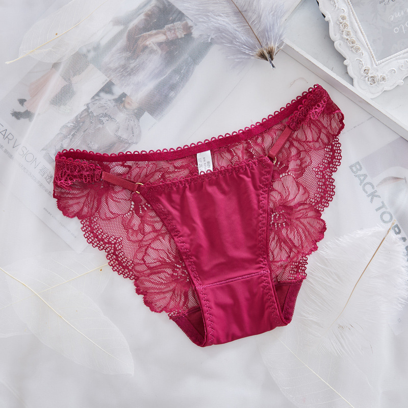 Xuan mengqi nueva seda de hielo sin costuras ropa interior las mujeres cintura baja sexy encaje transpirable más tamaño