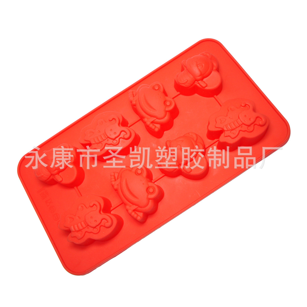 8连小蜜蜂硅胶巧克力模布丁蛋糕饼干烘焙工具微波炉烤盘厂家直销