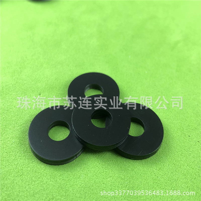 现货供应 12.5*6.5*1.5塑料绝缘平垫圈 PA66尼龙垫片 螺丝塑料垫
