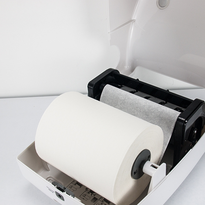 Dispensador semiautomático de papel higiénico de gran rollo, soporte para toallas de mano, ideal para baños de hotel