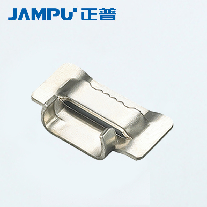 厂家供应销售正普卡扣量大从优不锈钢扎带使用JMC20不锈钢卡扣