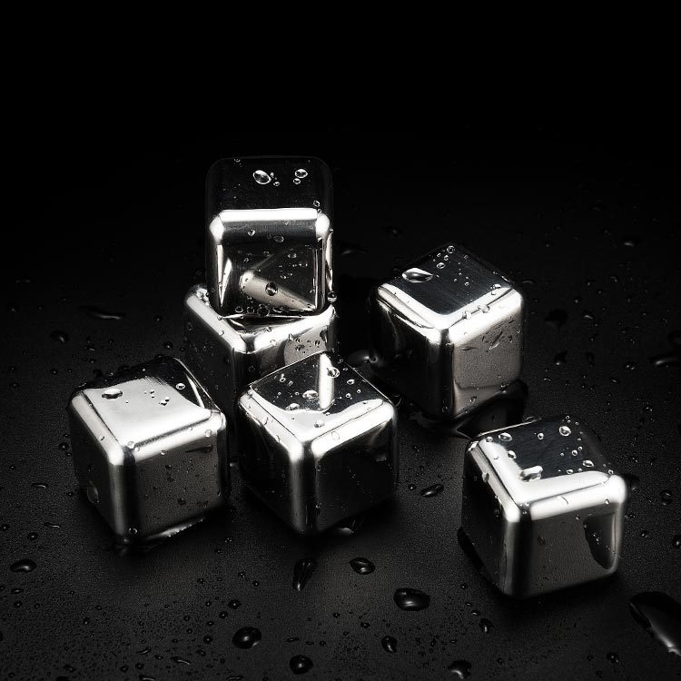 304 cubo de hielo de acero inoxidable clip de metal creativo de hielo congelado rápido partículas de hielo congelado Barra de rociadores suministros al por mayor