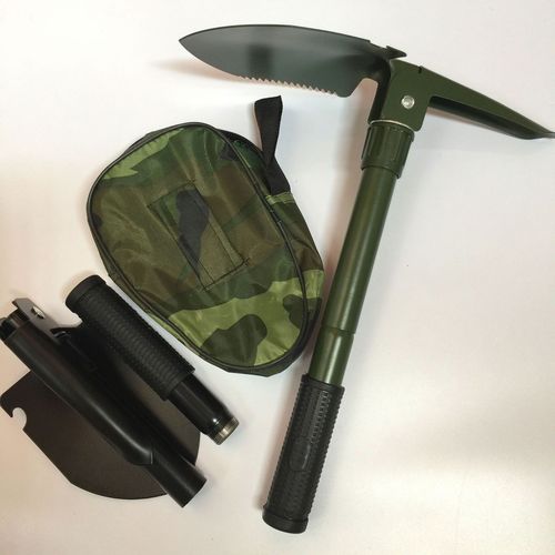 Direct selling outdoor supplies shovel camping shovel four-in-one shovel multifunctional engineer shovel fishing folding shovel